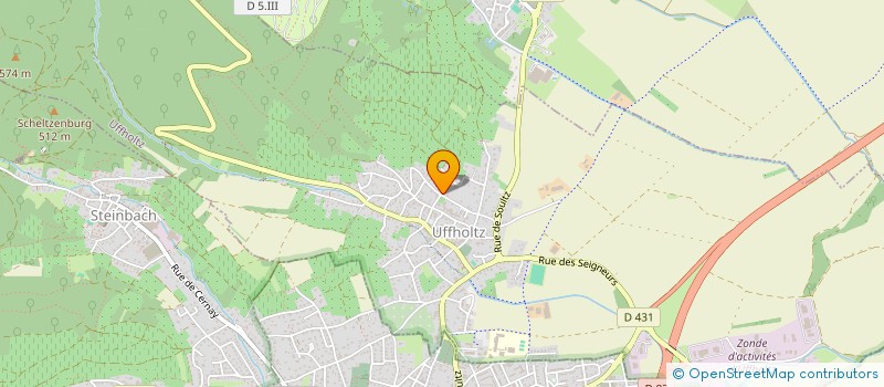 localisation de l'entreprise MONSIEUR PHILIPPE HENNEBIQUE  UFFHOLTZ