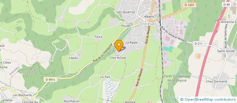 localisation de l'entreprise MONSIEUR PHILIPPE HENRI ROBER ROYER  ENTRELACS