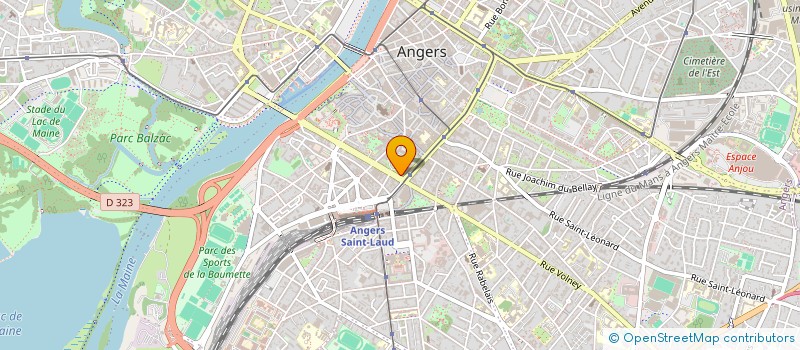 localisation de l'entreprise MONSIEUR PHILIPPE HENRY  ANGERS