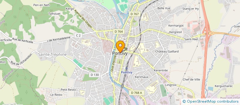 localisation de l'entreprise MONSIEUR PHILIPPE HENRY à PONTIVY
