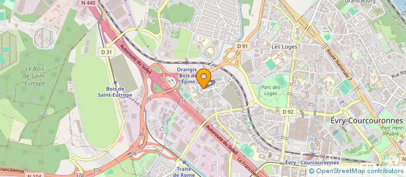 localisation de l'entreprise MONSIEUR PHILIPPE HENRY  EVRY-COURCOURONNES