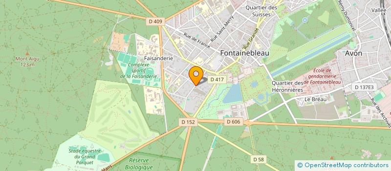 localisation de l'entreprise MONSIEUR PHILIPPE HENRY  FONTAINEBLEAU