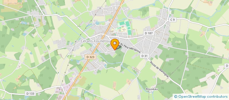 localisation de l'entreprise MONSIEUR PHILIPPE HENRY  CERANS-FOULLETOURTE