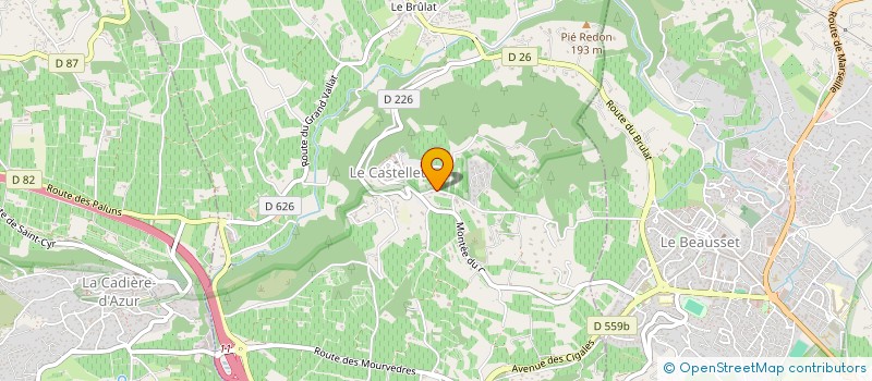 localisation de l'entreprise MONSIEUR PHILIPPE HERITIER  LE CASTELLET