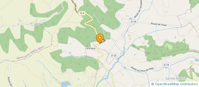 localisation de l'entreprise MONSIEUR PHILIPPE HERMELLE  BARGUELONNE-EN-QUERCY