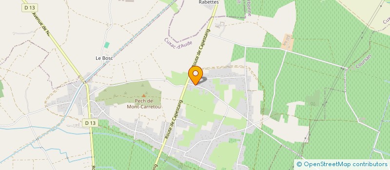 localisation de l'entreprise MONSIEUR PHILIPPE HERNANDEZ  CUXAC D'AUDE