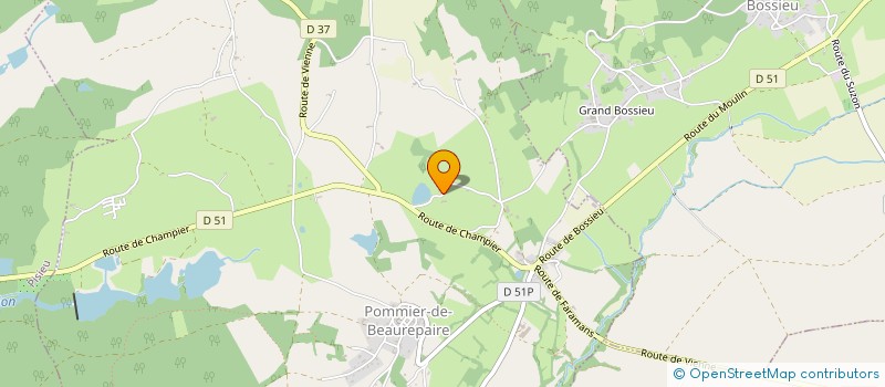 localisation de l'entreprise MONSIEUR PHILIPPE HERNANDEZ  POMMIER-DE-BEAUREPAIRE