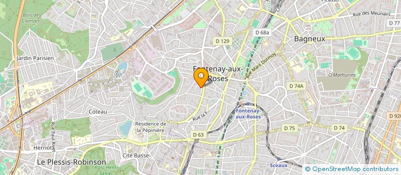 localisation de l'entreprise MONSIEUR PHILIPPE HERSCU à FONTENAY-AUX-ROSES