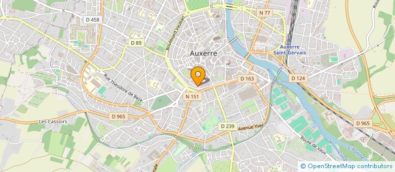 localisation de l'entreprise MONSIEUR PHILIPPE HERVE à AUXERRE
