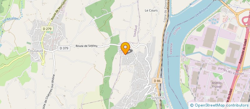 localisation de l'entreprise MONSIEUR PHILIPPE HERVE à SOYONS