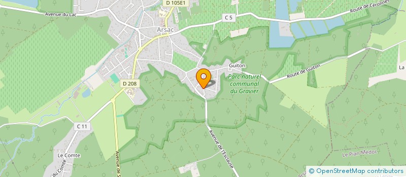 localisation de l'entreprise MONSIEUR PHILIPPE HESTAULT  ARSAC