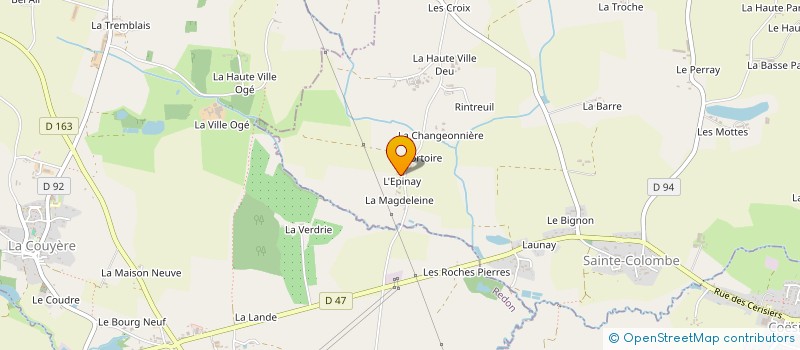 localisation de l'entreprise MONSIEUR PHILIPPE HEUDES à SAINTE-COLOMBE