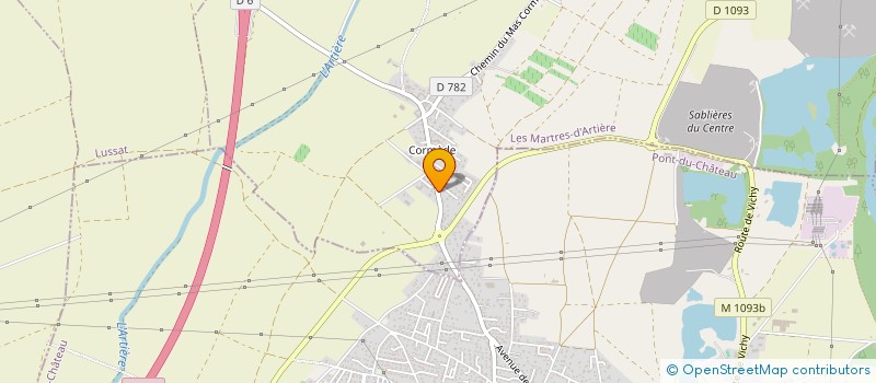 localisation de l'entreprise MONSIEUR PHILIPPE HEYRAUD  LES MARTRES D ARTIERE