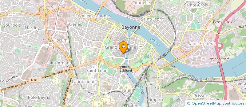 localisation de l'entreprise MONSIEUR PHILIPPE HILARION à BAYONNE