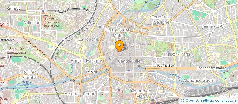 localisation de l'entreprise MONSIEUR PHILIPPE HINDRE à RENNES