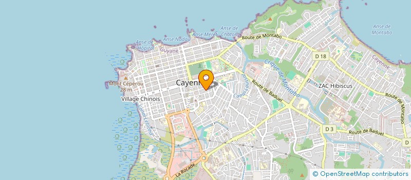 localisation de l'entreprise MONSIEUR PHILIPPE HO-A-TEN à CAYENNE