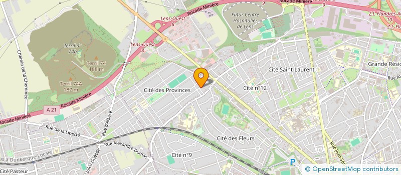 localisation de l'entreprise MONSIEUR PHILIPPE HOCHAIN  LENS