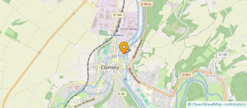 localisation de l'entreprise MONSIEUR PHILIPPE HOERTER à CLAMECY