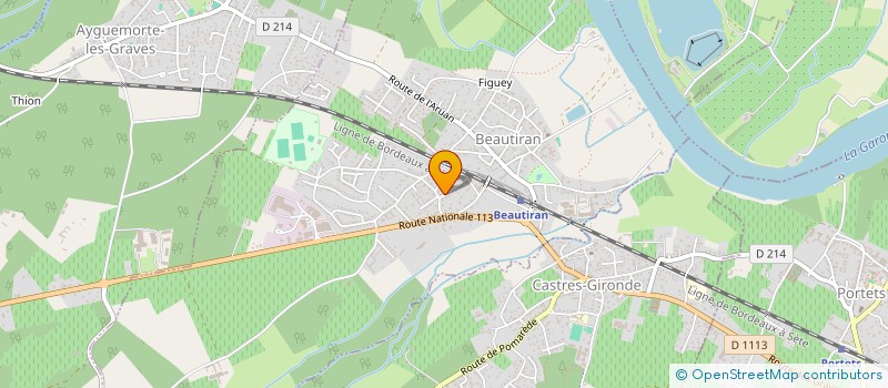 localisation de l'entreprise MONSIEUR PHILIPPE HONDAGNEU  BEAUTIRAN