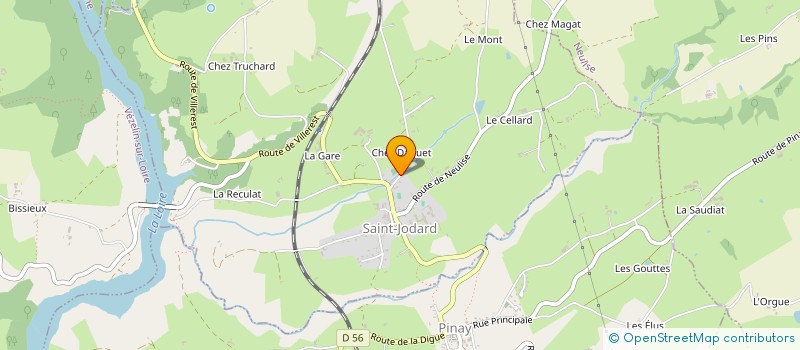 localisation de l'entreprise MONSIEUR PHILIPPE HONORE  SAINT-JODARD