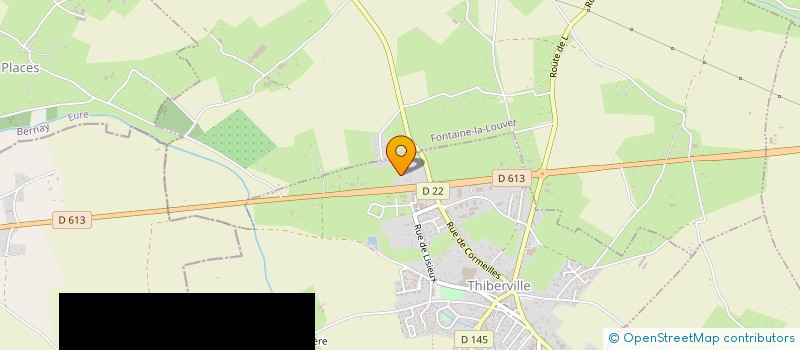 localisation de l'entreprise MONSIEUR PHILIPPE HONORE  THIBERVILLE