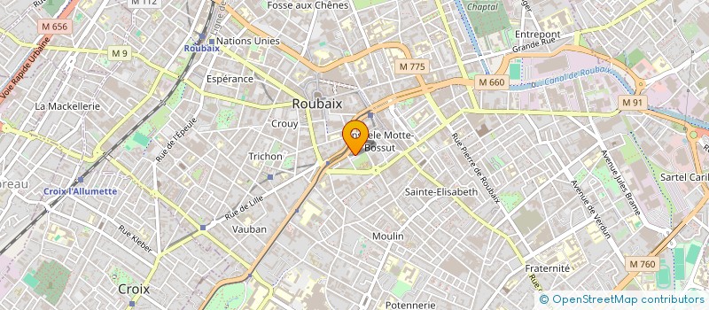 localisation de l'entreprise MONSIEUR PHILIPPE HONORE  ROUBAIX