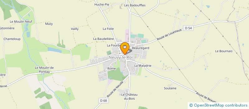 localisation de l'entreprise MONSIEUR PHILIPPE HORTET  NEUVY-LE-ROI