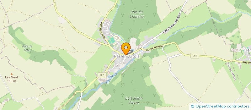 localisation de l'entreprise MONSIEUR PHILIPPE HOTIER  PAS-EN-ARTOIS