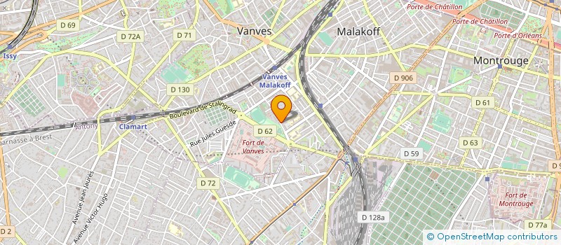 localisation de l'entreprise MONSIEUR PHILIPPE HOULBEAU  MALAKOFF