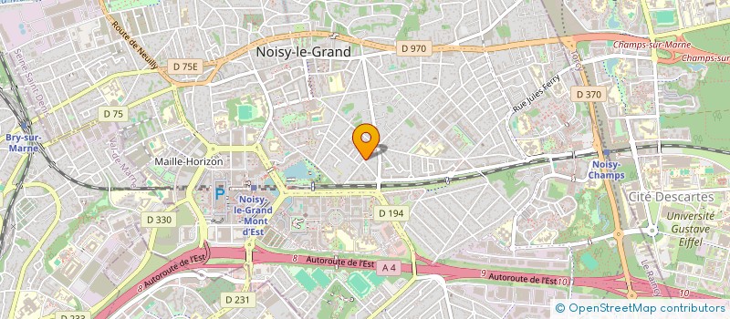 localisation de l'entreprise MONSIEUR PHILIPPE HSU  NOISY-LE-GRAND