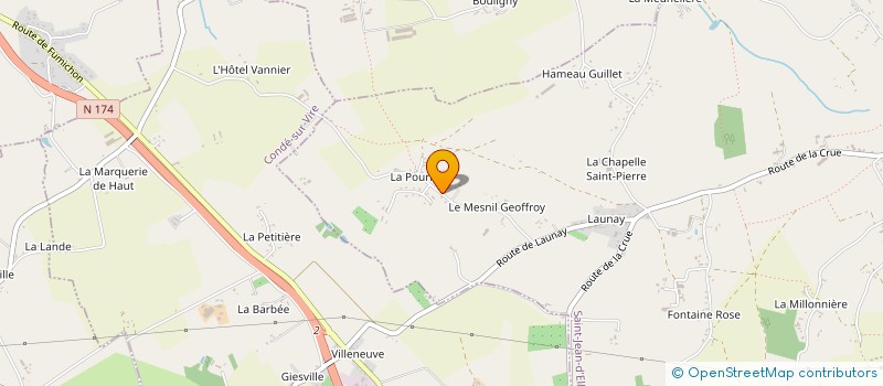 localisation de l'entreprise MONSIEUR PHILIPPE HUAULT  SAINT-JEAN-D'ELLE