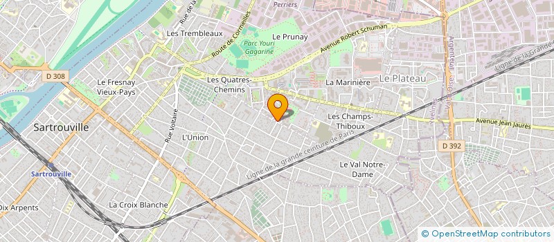 localisation de l'entreprise MONSIEUR PHILIPPE HUBERDEAU  SARTROUVILLE