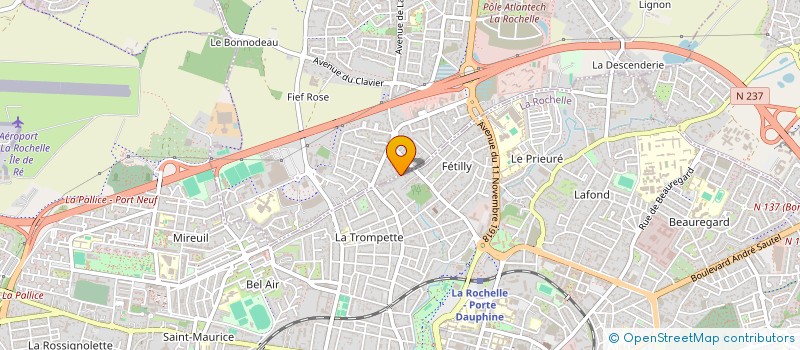 localisation de l'entreprise MONSIEUR PHILIPPE HUBERT  LA ROCHELLE