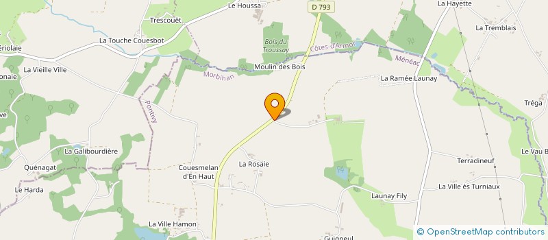 localisation de l'entreprise MONSIEUR PHILIPPE HUET à MENEAC
