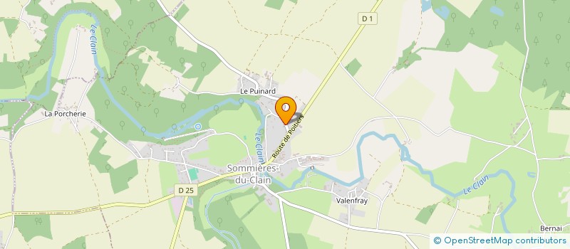 localisation de l'entreprise MONSIEUR PHILIPPE HUGAULT  SOMMIERES-DU-CLAIN