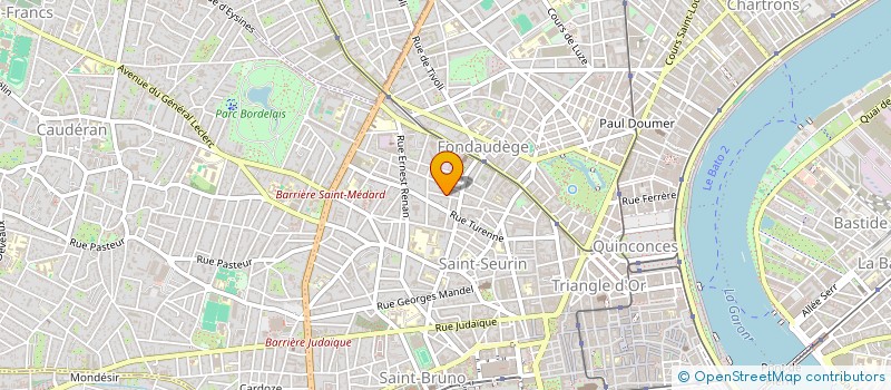 localisation de l'entreprise MONSIEUR PHILIPPE HUGON  BORDEAUX