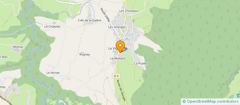 localisation de l'entreprise MONSIEUR PHILIPPE HUGON  GRUFFY