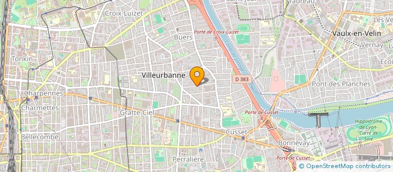 localisation de l'entreprise MONSIEUR PHILIPPE HUGON  VILLEURBANNE