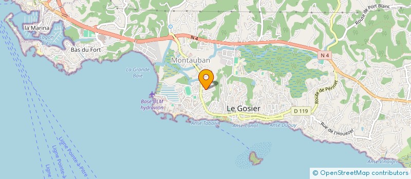 localisation de l'entreprise MONSIEUR PHILIPPE HUGONIN  LE GOSIER