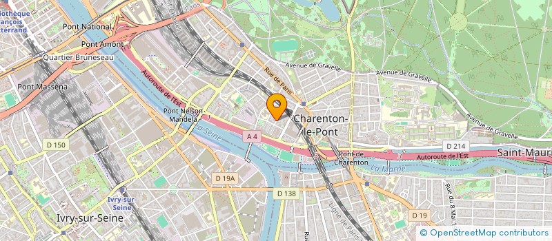 localisation de l'entreprise MONSIEUR PHILIPPE HUGUET  CHARENTON-LE-PONT