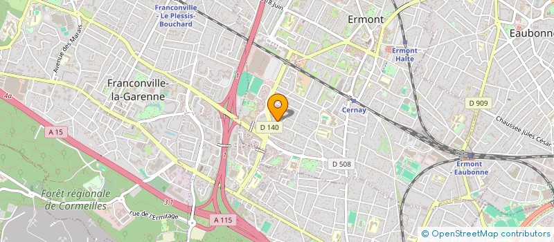 localisation de l'entreprise MONSIEUR PHILIPPE HUMBERT à ERMONT