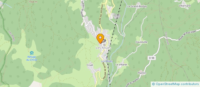 localisation de l'entreprise MONSIEUR PHILIPPE HUMBERT  LES ALLUES