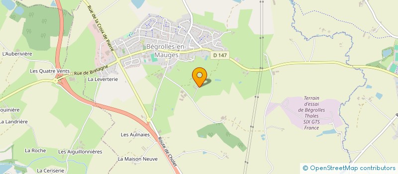 localisation de l'entreprise MONSIEUR PHILIPPE HUMEAU à LE MAY-SUR-EVRE