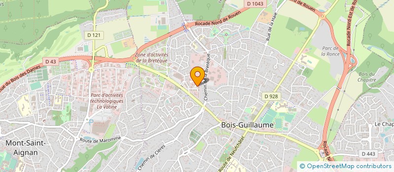 localisation de l'entreprise MONSIEUR PHILIPPE HUON à BOIS-GUILLAUME
