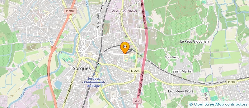 localisation de l'entreprise MONSIEUR PHILIPPE HURARD  SORGUES