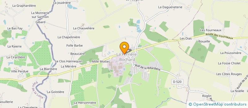localisation de l'entreprise MONSIEUR PHILIPPE HUSSLEIN à LA FERRIERE-BOCHARD