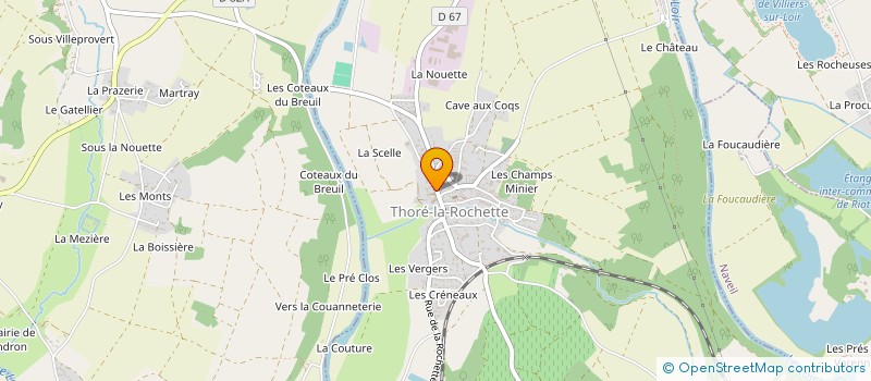 localisation de l'entreprise MONSIEUR PHILIPPE HUTTEAU  THORE-LA-ROCHETTE