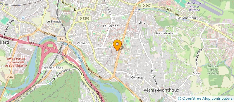 localisation de l'entreprise MONSIEUR PHILIPPE IMBERT  VETRAZ-MONTHOUX