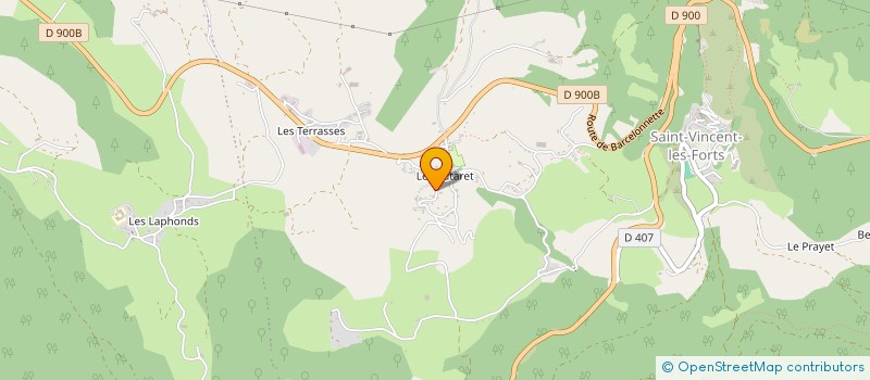 localisation de l'entreprise MONSIEUR PHILIPPE JABOEUF  LE LAUZET-UBAYE