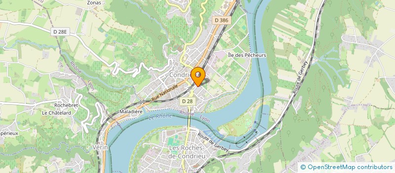 localisation de l'entreprise MONSIEUR PHILIPPE JACMART  CONDRIEU